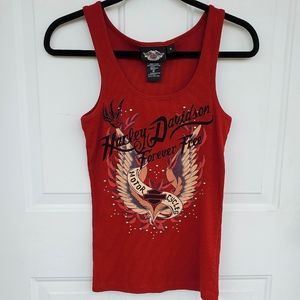 Harley-Davidson Red Forever Free Tank Medium
